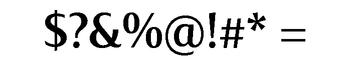 Oaks Regular Font OTHER CHARS