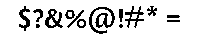 Oaks Semibold Font OTHER CHARS