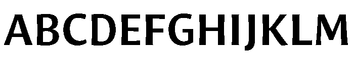 Oaks Semibold Font UPPERCASE