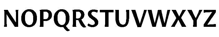 Oaks Semibold Font UPPERCASE