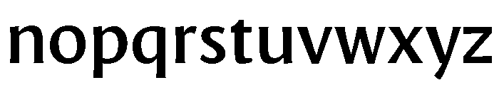 Oaks Semibold Font LOWERCASE