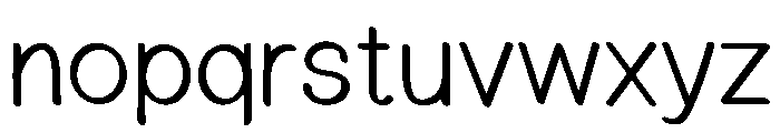 Oaklane Sans Font LOWERCASE
