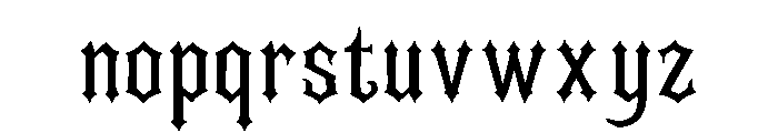 Oakminster Font LOWERCASE