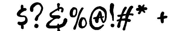 Oat & Ink Font OTHER CHARS