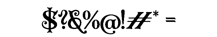 Oath & Ember Regular Font OTHER CHARS