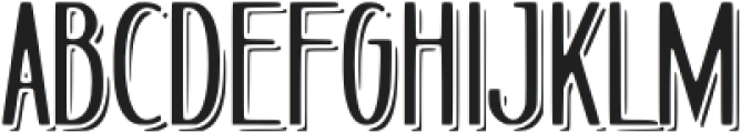 Oakforge Shadow otf (400) Font UPPERCASE