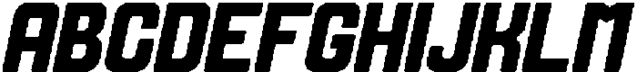 Oatlash Italic otf (400) Font UPPERCASE