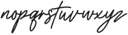 Oatley Signature Regular otf (400) Font LOWERCASE