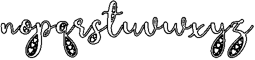 Oatmeal Regular otf (400) Font LOWERCASE
