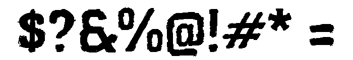 OAKSIDAN Font OTHER CHARS