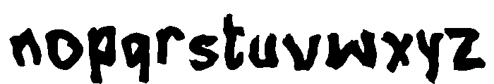 Oafaon Font LOWERCASE