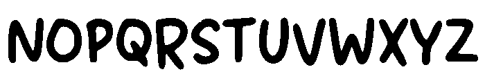Oage Young Font UPPERCASE