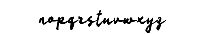 Oahenk Signature Font LOWERCASE