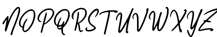Oatmoon Signature Font UPPERCASE