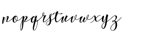 Oakenscript Font LOWERCASE