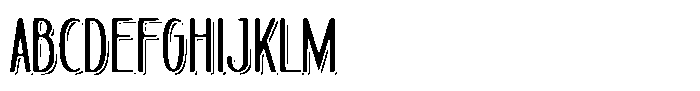 Oakforge Shadow Font UPPERCASE