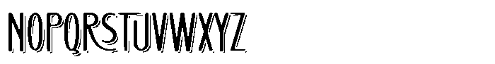 Oakforge Shadow Font LOWERCASE