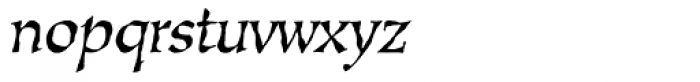 Oakgraphic Italic Font LOWERCASE