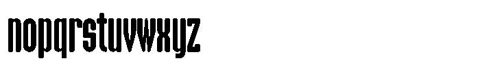 Oakrich Regular Font LOWERCASE