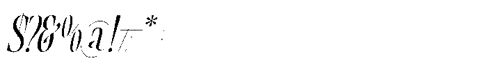Oathfire Italic Font OTHER CHARS