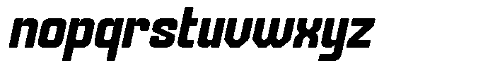 Oatlash Italic Font LOWERCASE