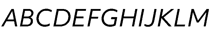 Objektiv Arabic Italic Font UPPERCASE
