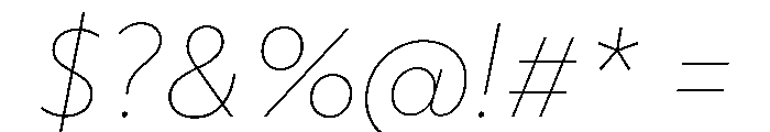 Objektiv Arabic Thin Italic Font OTHER CHARS