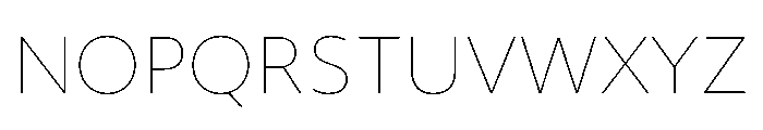 Objektiv Arabic Thin Font UPPERCASE