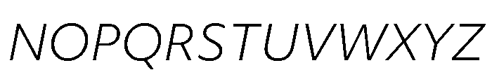 Objektiv Devanagari Light Italic Font UPPERCASE