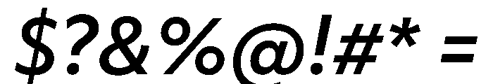Objektiv Devanagari Semibold Italic Font OTHER CHARS