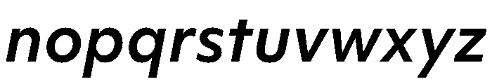 Objektiv Devanagari Semibold Italic Font LOWERCASE