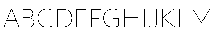 Objektiv Devanagari Thin Font UPPERCASE