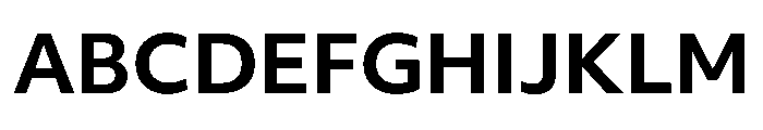 Objektiv Hebrew Bold Font UPPERCASE