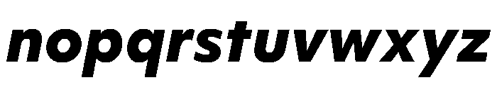 Objektiv Hebrew Extra Bold Italic Font LOWERCASE