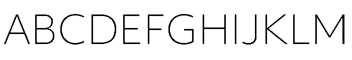 Objektiv Hebrew Extra Light Font UPPERCASE