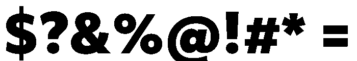 Objektiv Hebrew Heavy Font OTHER CHARS