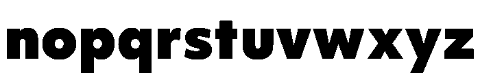 Objektiv Hebrew Heavy Font LOWERCASE