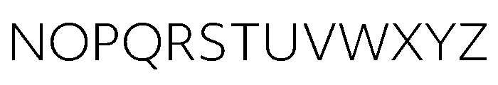 Objektiv Hebrew Light Font UPPERCASE