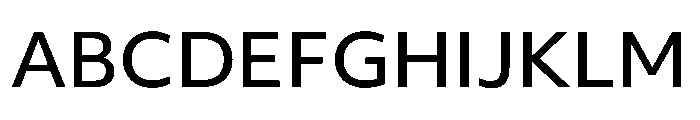 Objektiv Hebrew Medium Font UPPERCASE