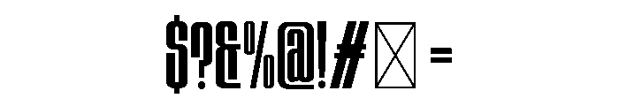 OBLISK Font OTHER CHARS
