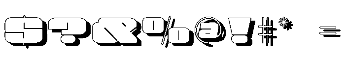 Obesum Caps Shadow ExtBlk Exp Font OTHER CHARS