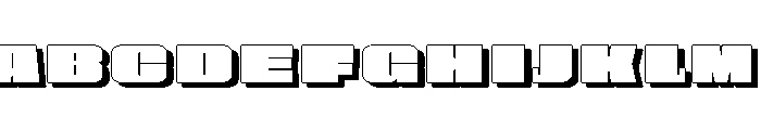 ObesumCapsShadow-ExtBlkExp Font UPPERCASE