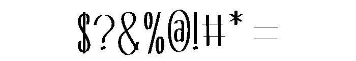 Oblique Style Font OTHER CHARS