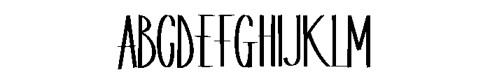 Oblique Style Font UPPERCASE