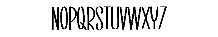 Oblique Style Font UPPERCASE