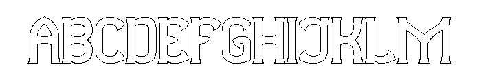 Observant & Aware-Hollow Font UPPERCASE