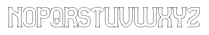 Observant & Aware-Hollow Font UPPERCASE