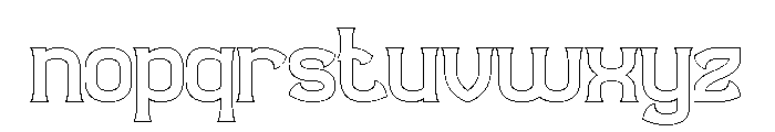 Observant & Aware-Hollow Font LOWERCASE