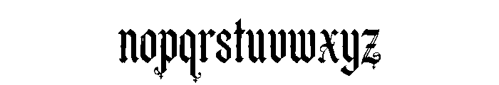 Obsidian Black Font LOWERCASE