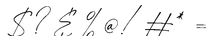 Obsidian Script Font OTHER CHARS